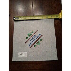 Painted Pony #307 Hand Painted Needlepoint Canvas 9.5x9" "I Love Mistletoad"